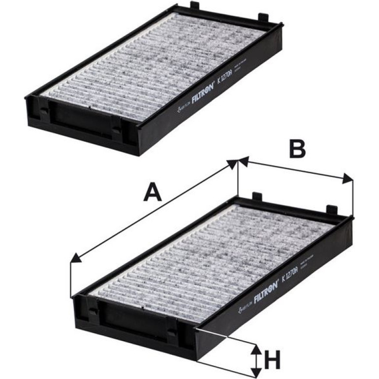FILTRON Filter, Innenraumluft K 1270A-2x FILTRON Filter, Innenraumluft K 1270A-2x