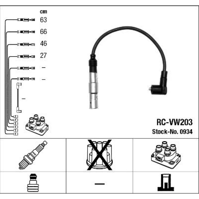 Zündleitungssatz RC-VW203 Zündleitungssatz RC-VW203