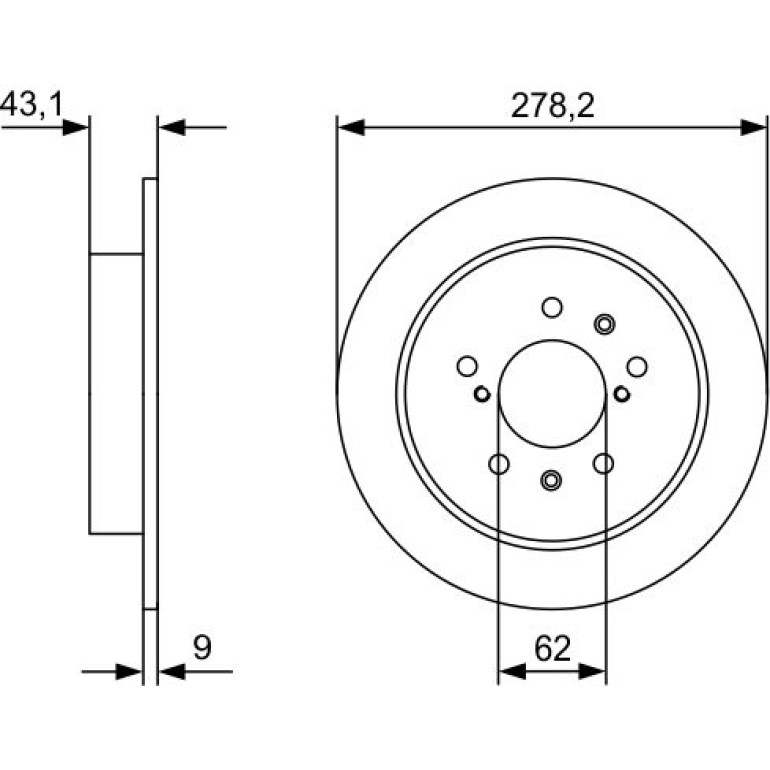 Bremsscheibe 0 986 479 D34 Bremsscheibe 0 986 479 D34