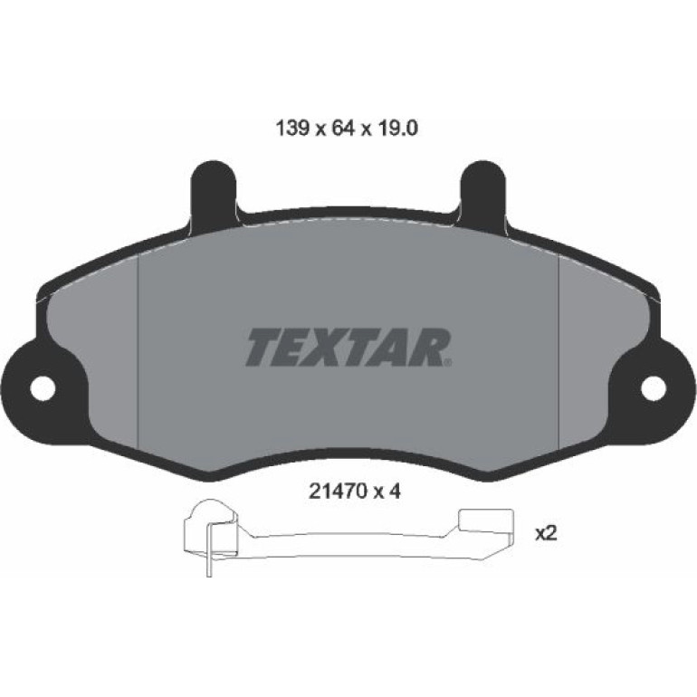 Bremsbelagsatz Ford P. Transit91- Mit Sensor 2147002 Bremsbelagsatz Ford P. Transit91- Mit Sensor 2147002