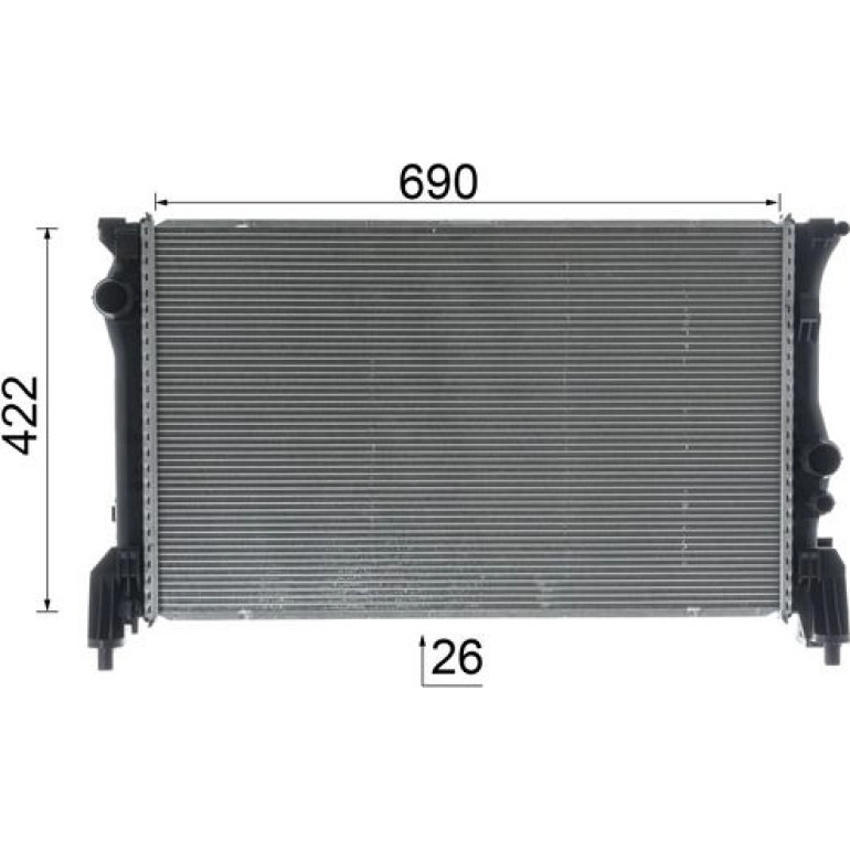 Kühler, Motorkühlung CR 931 000P Kühler, Motorkühlung CR 931 000P