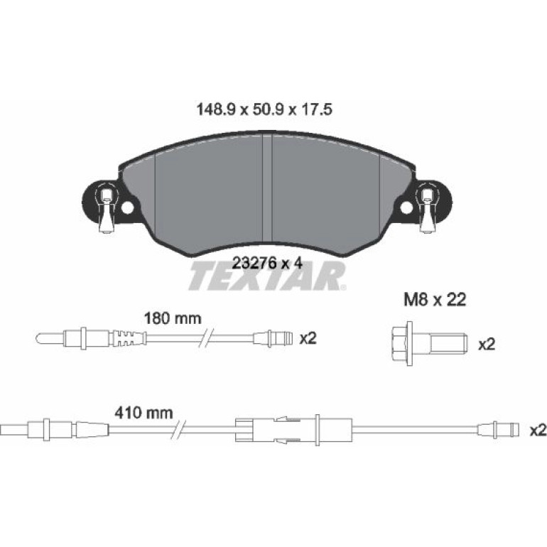 Bremsbelagsatz Citroen P. C5 2327601 Bremsbelagsatz Citroen P. C5 2327601