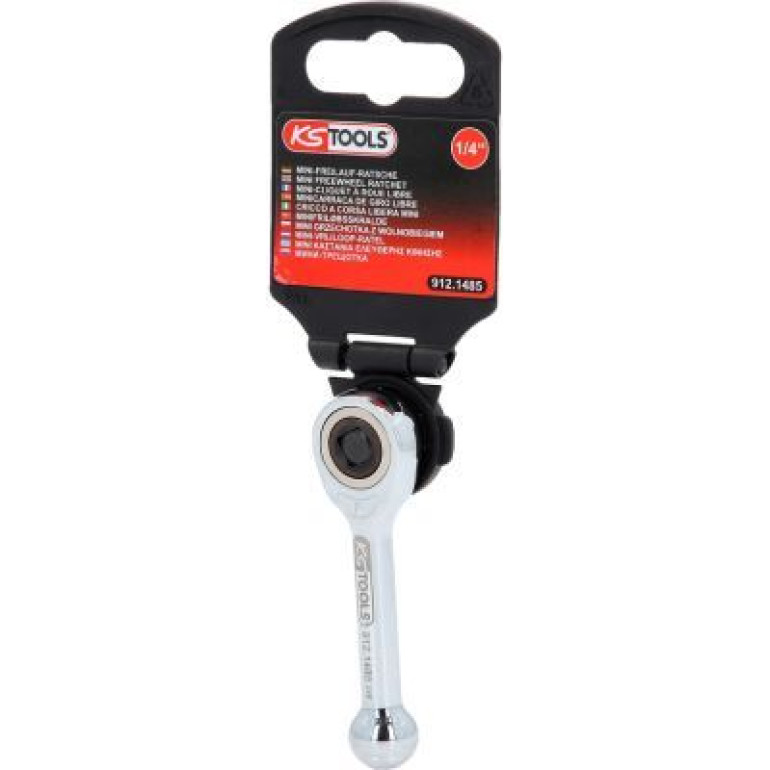 KS TOOLS MINI GRZECHOTKA Z WOLNOBIEGIEM 1/4 912.1485 KS TOOLS MINI GRZECHOTKA Z WOLNOBIEGIEM 1/4 912.1485