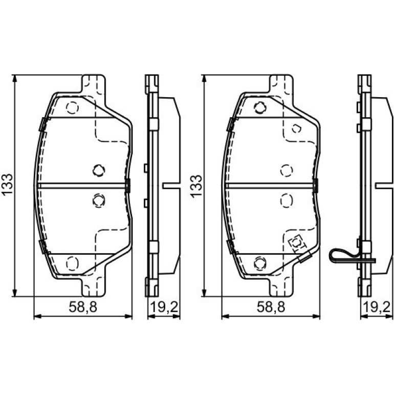 Bremsbelag 0 986 495 392 Bremsbelag 0 986 495 392