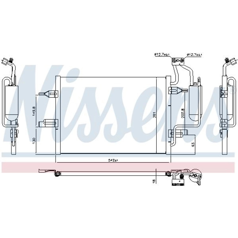 Kondensator PKW 94624 Kondensator PKW 94624