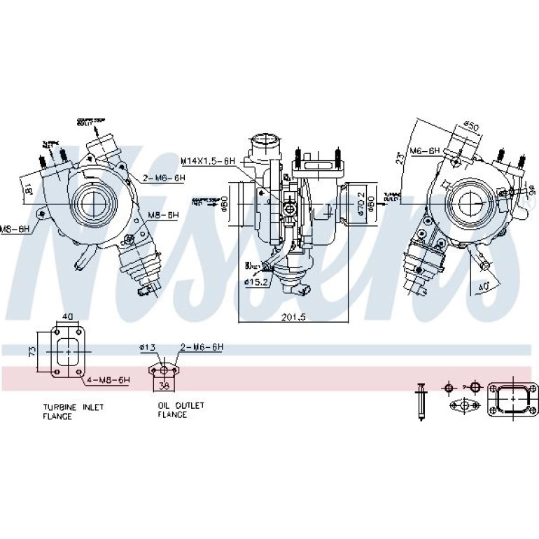 NISSENS Turbolader 93476 NISSENS Turbolader 93476