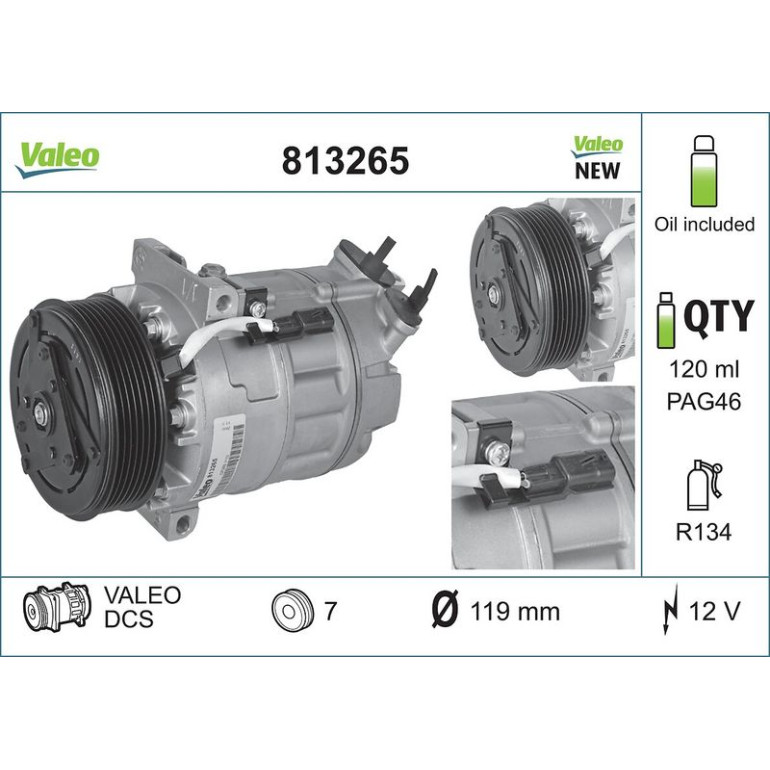 Kompressor, Klimaanlage 813265 Kompressor, Klimaanlage 813265
