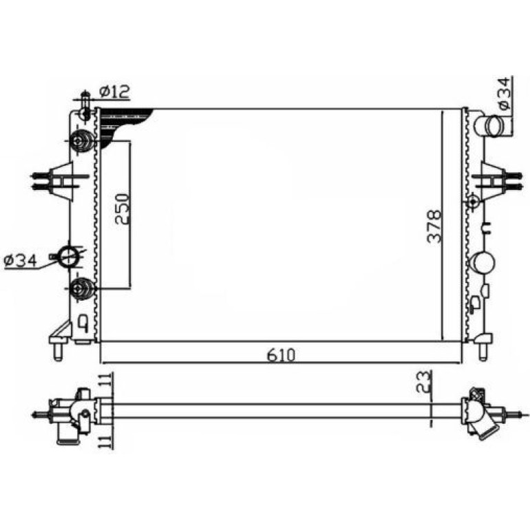 Kühler, Motorkühlung 50562A