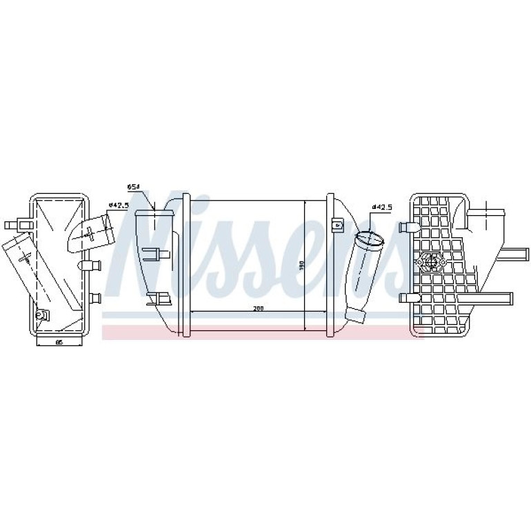 Ladeluftkühler PKW 96708 Ladeluftkühler PKW 96708