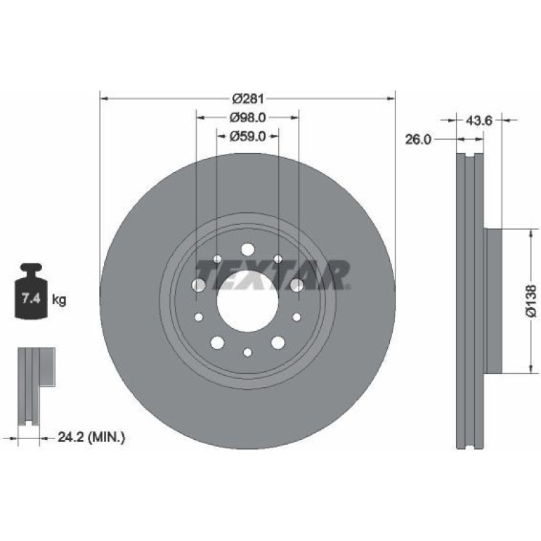 BREMSSCHEIBE 92349303 BREMSSCHEIBE 92349303