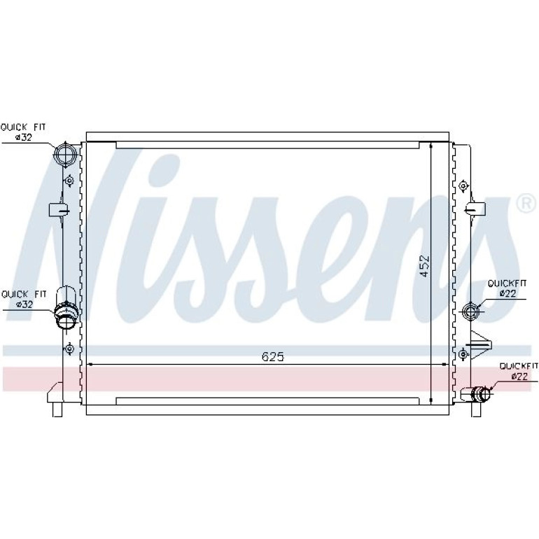 Wasserkühler PKW 65295 Wasserkühler PKW 65295