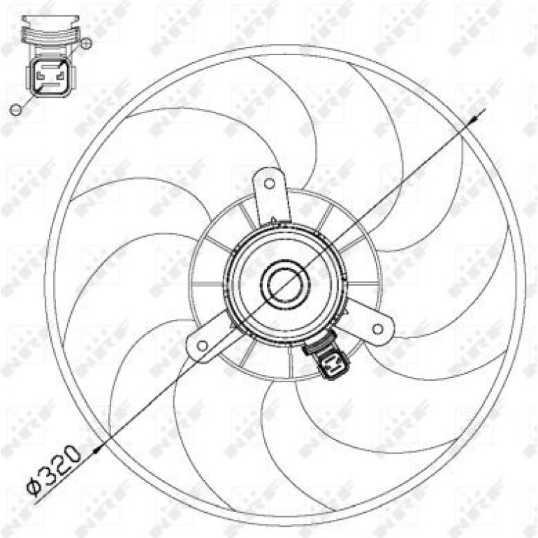 Lüfter Motorkühlung 47514 Lüfter Motorkühlung 47514