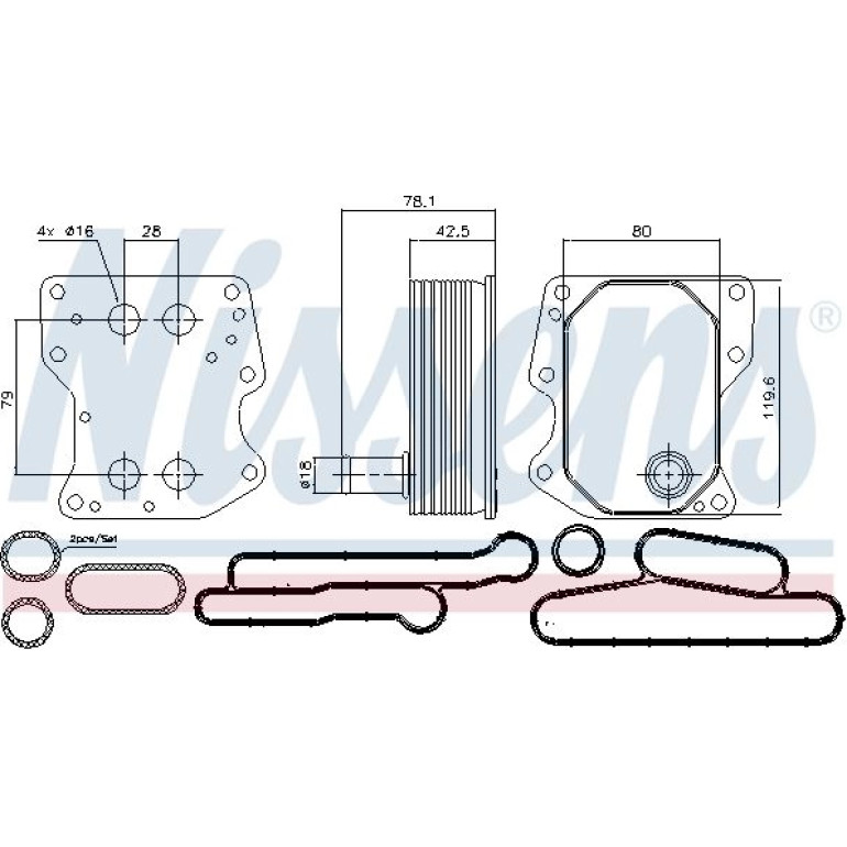 Ölkühler PKW 90723 Ölkühler PKW 90723