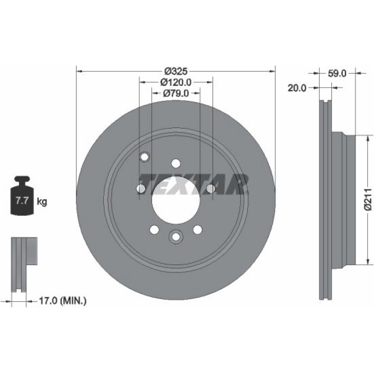 Bremsscheibe Land Rover T. Discovery 04- 325X20/Range 04 92147603