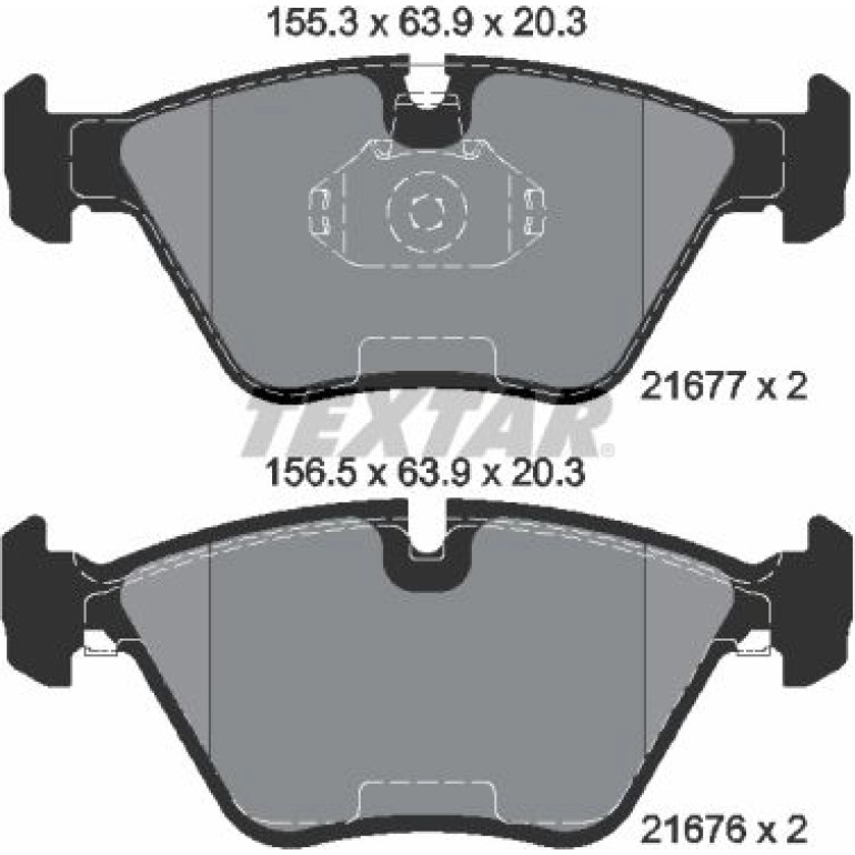 Bremsbelagsatz Bmw P. E39 -10/96 2167703 Bremsbelagsatz Bmw P. E39 -10/96 2167703