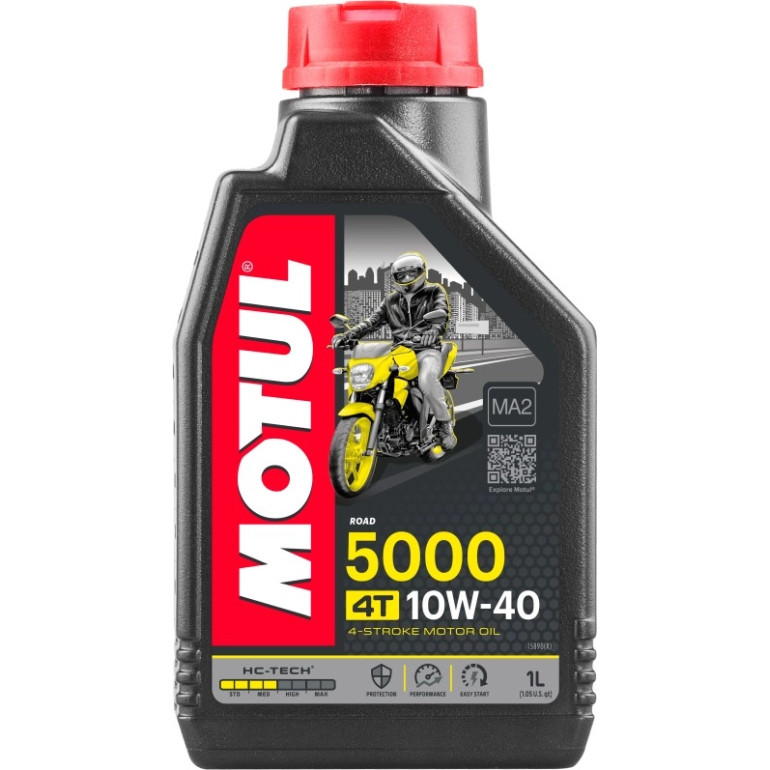 Motul 5000 Road 4T MA2 10W-40 1 Liter 104054 Motul 5000 Road 4T MA2 10W-40 1 Liter 104054