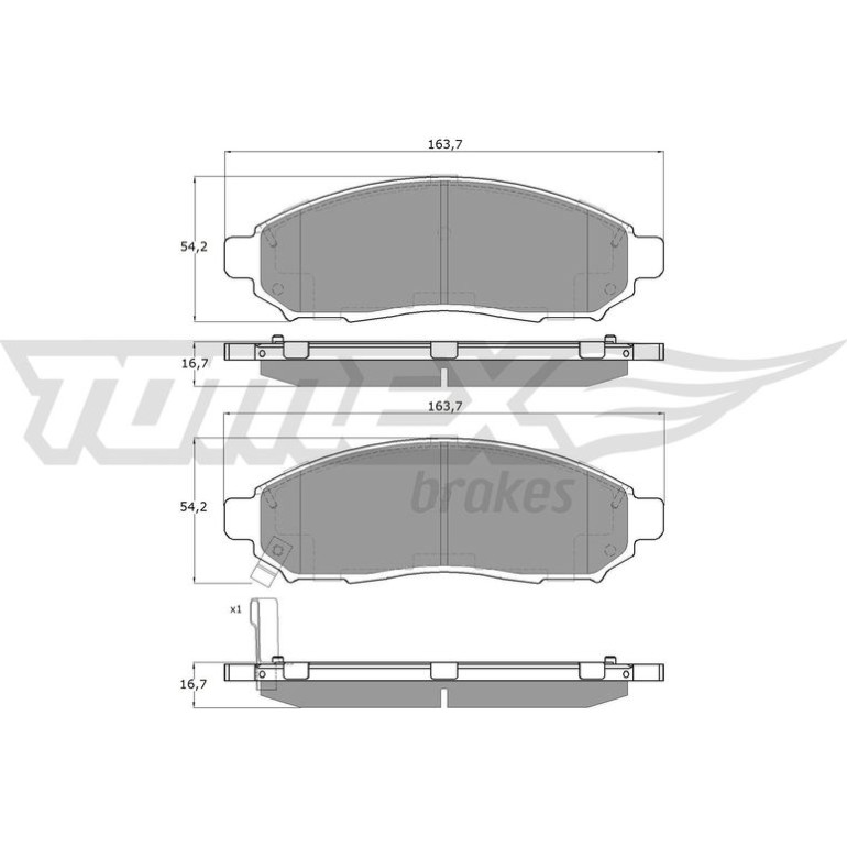 TOMEX brakes Bremsbelagsatz, Scheibenbremse TX 15-28 TOMEX brakes Bremsbelagsatz, Scheibenbremse TX 15-28