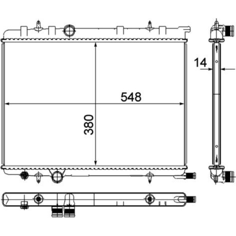 Kühler, Motorkühlung CR 515 000P Kühler, Motorkühlung CR 515 000P