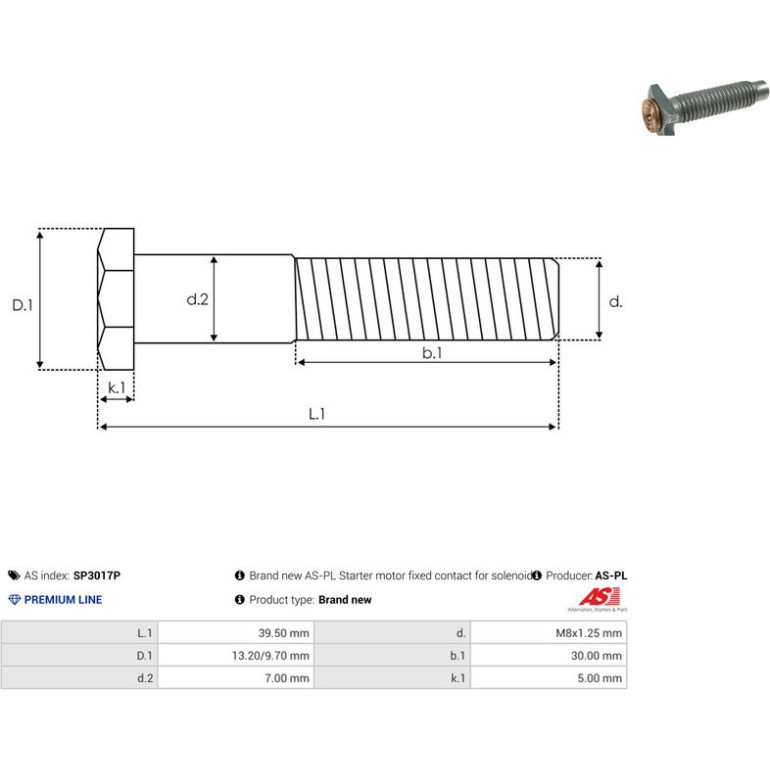Reparatursatz, Starter SP3017P Reparatursatz, Starter SP3017P