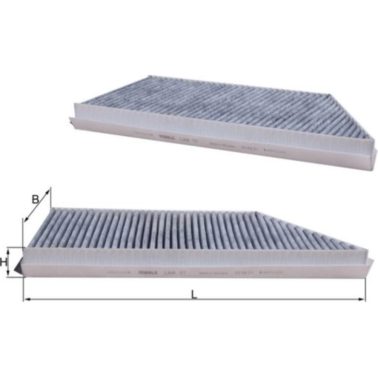 MAHLE Filter, Innenraumluft LAK 57 MAHLE Filter, Innenraumluft LAK 57