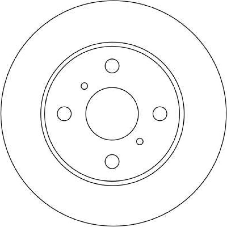 Bremsscheibe Toyota P. Yaris 1.0-1.5 99-05 DF4112 Bremsscheibe Toyota P. Yaris 1.0-1.5 99-05 DF4112
