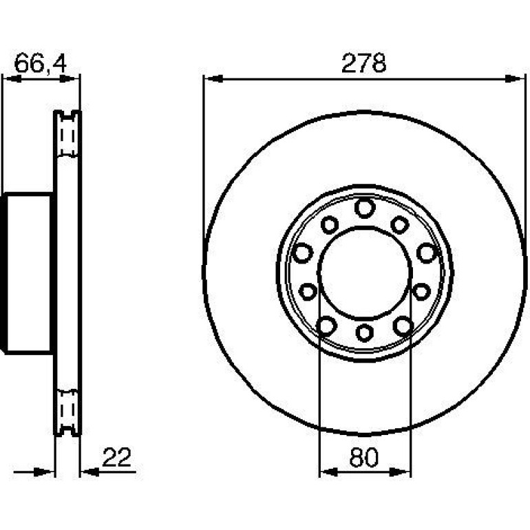 Bremsscheibe VA 0 986 478 060 Bremsscheibe VA 0 986 478 060