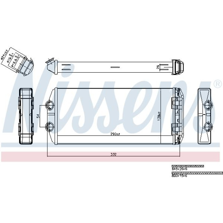Heizkühler PKW 71164 Heizkühler PKW 71164