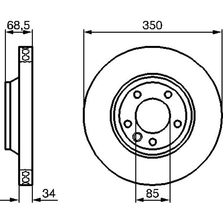 Bremsscheibe VA re 0 986 479 251 Bremsscheibe VA re 0 986 479 251