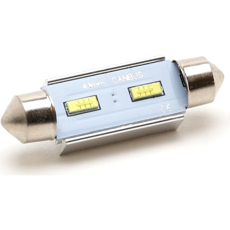 LED Soffitte C10W 41mm 2x 2055 SMD Weiß 250 Lumen Canbus LED Soffitte C10W 41mm 2x 2055 SMD Weiß 250 Lumen Canbus