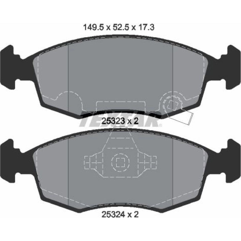 Bremsbelagsatz Fiat P. Panda 0,9-1,3 B/D 12 2532301 Bremsbelagsatz Fiat P. Panda 0,9-1,3 B/D 12 2532301