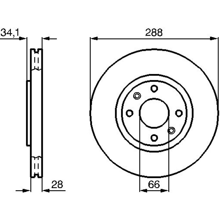 Bremsscheibe VA 0 986 478 980 Bremsscheibe VA 0 986 478 980