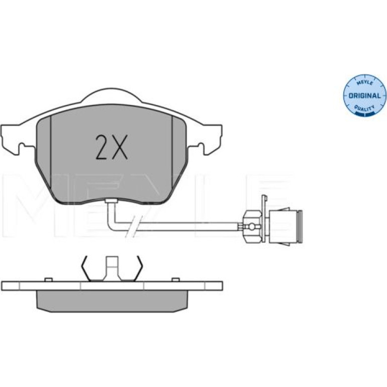 Bremsbelagsatz Vw S. A100/A6 90- Mit Sensor 025 206 7619/W Bremsbelagsatz Vw S. A100/A6 90- Mit Sensor 025 206 7619/W