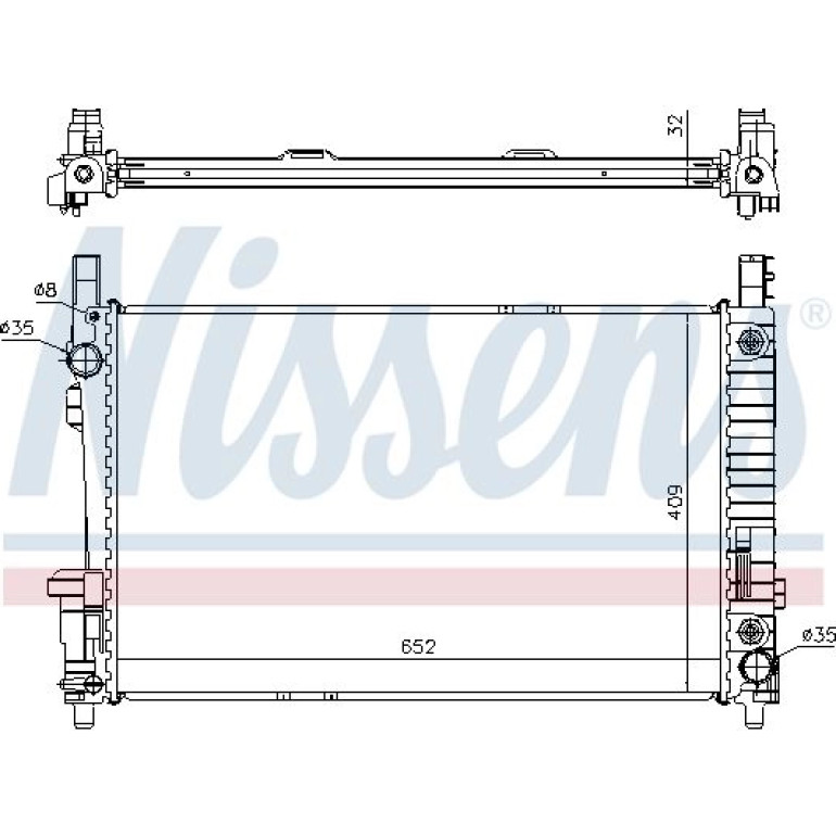 Wasserkühler PKW 62799A Wasserkühler PKW 62799A