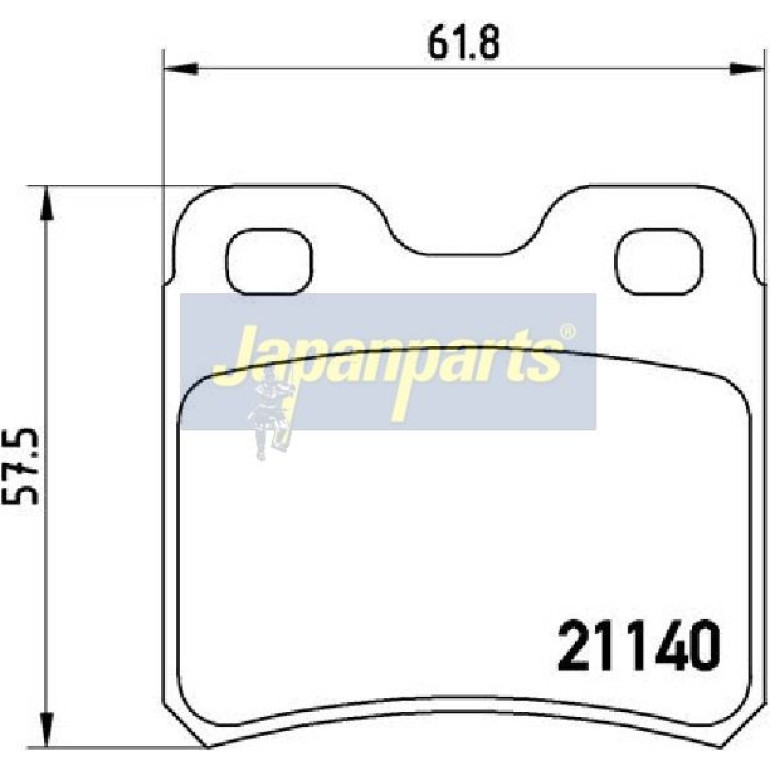 Japanparts Bremsbeläge PP-0401AF Japanparts Bremsbeläge PP-0401AF