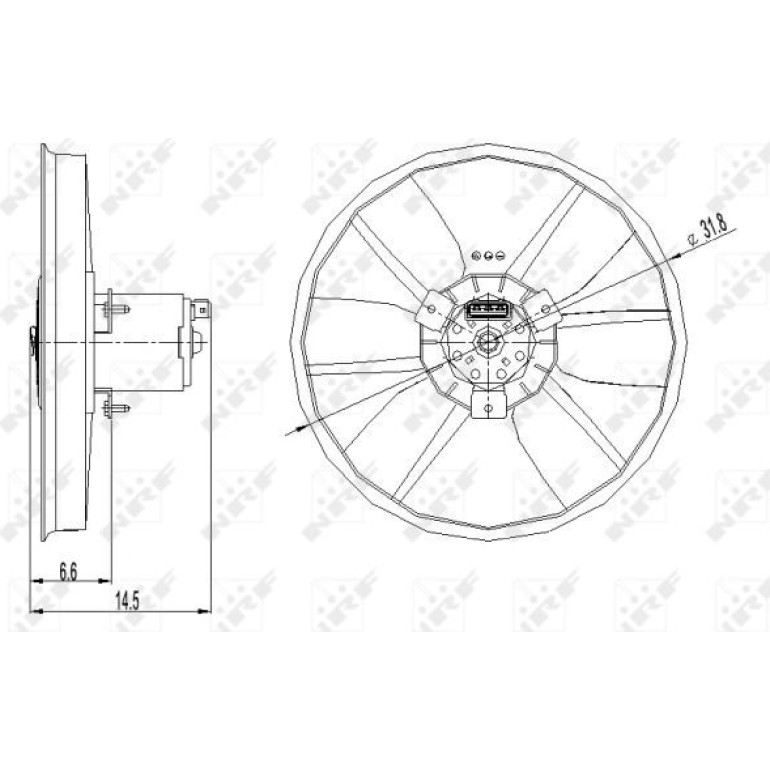 Lüfter Motorkühlung 47402 Lüfter Motorkühlung 47402
