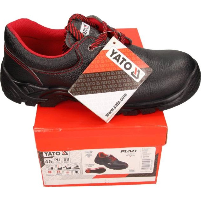 Sicherheitshalbschuh Puno Sb Größe 45 Glattleder YT-80527 Sicherheitshalbschuh Puno Sb Größe 45 Glattleder YT-80527
