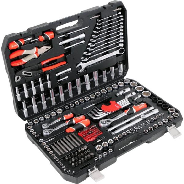 Steckschlüsselsatz Xxl Typ2 1/2 + 3/8 + 1/4 225-Tlg YT-38941 Steckschlüsselsatz Xxl Typ2 1/2 + 3/8 + 1/4 225-Tlg YT-38941