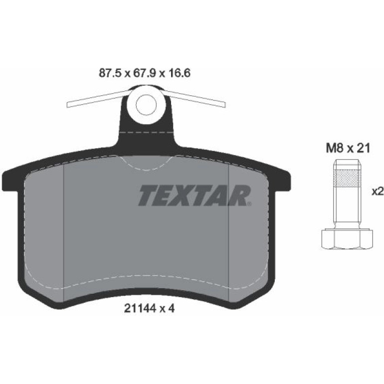 Bremsbelagsatz Vw T. A80/100/A4/A 2114401 Bremsbelagsatz Vw T. A80/100/A4/A 2114401