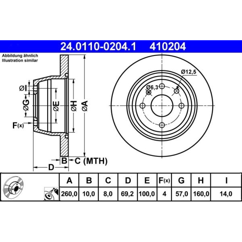 Bremsscheibe 24.0110-0204.1