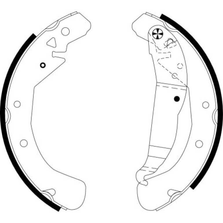 Bremsbacken Opel Astra/Combo 98-14 91060100 Bremsbacken Opel Astra/Combo 98-14 91060100