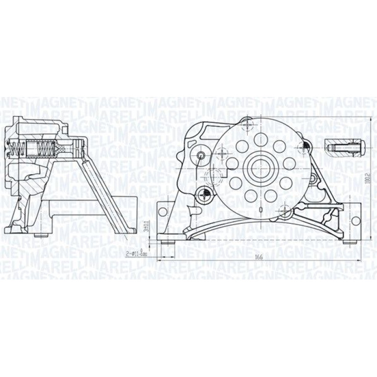 MAGNETI MARELLI Ölpumpe 351516000152 MAGNETI MARELLI Ölpumpe 351516000152