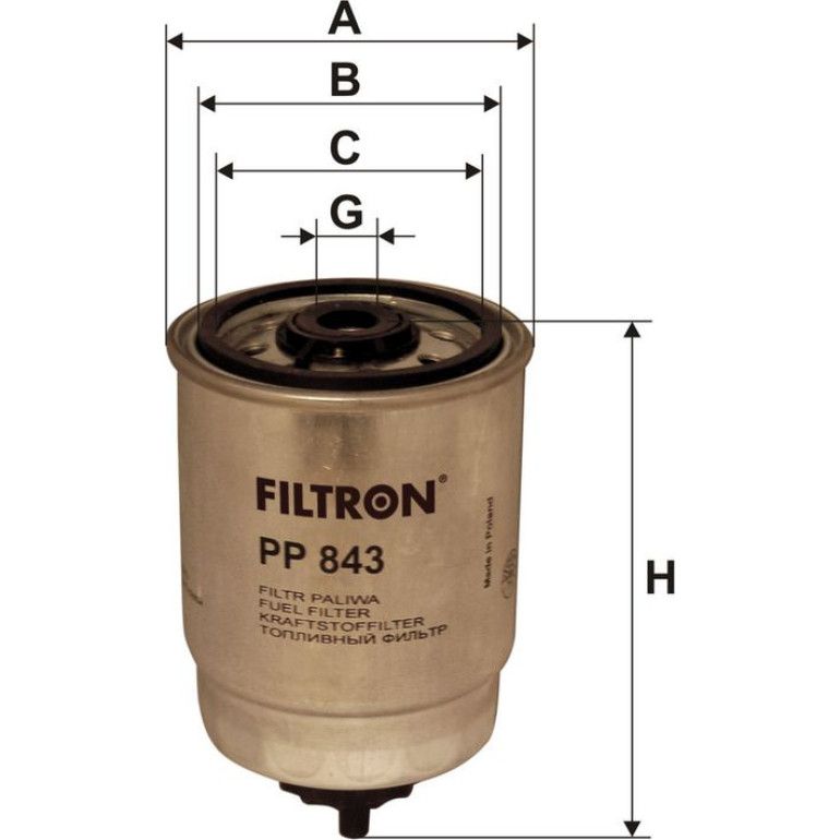 FILTRON Kraftstofffilter PP 843 FILTRON Kraftstofffilter PP 843