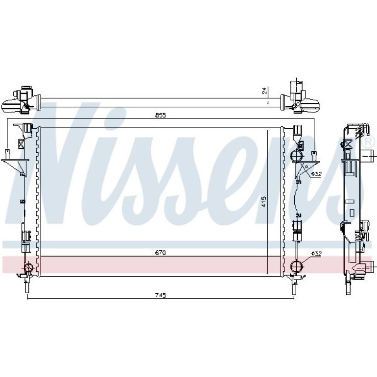Wasserkühler PKW 63813 Wasserkühler PKW 63813