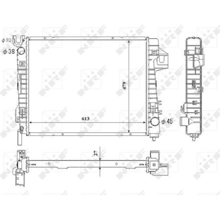 Kühler, Motorkühlung NRF53712 Kühler, Motorkühlung NRF53712