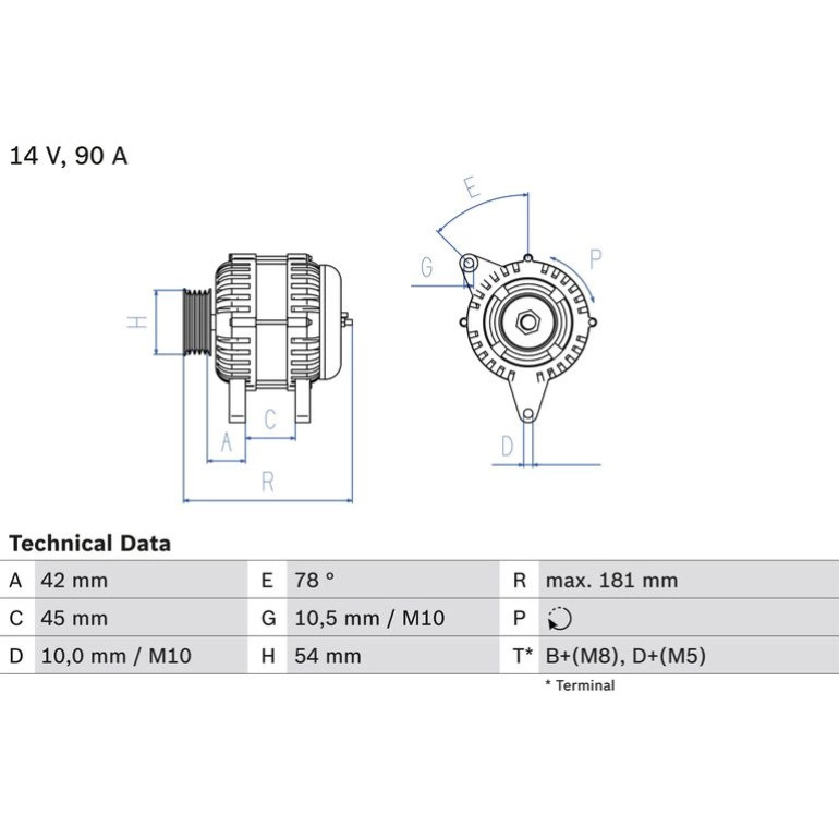 Lichtmaschine 0 986 042 091 Lichtmaschine 0 986 042 091