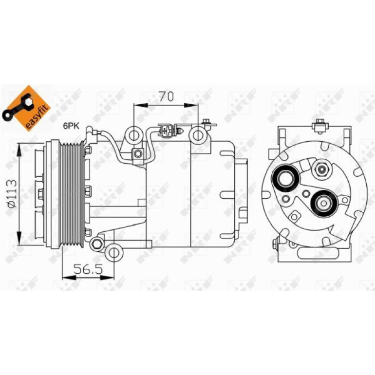 Kompressor, Klimaanlage NRF32722 Kompressor, Klimaanlage NRF32722