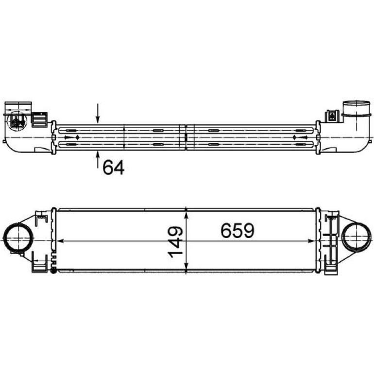 MAHLE Ladeluftkühler CI 499 000S MAHLE Ladeluftkühler CI 499 000S