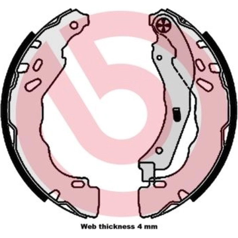 Bremsbackensatz HA S 61 544 Bremsbackensatz HA S 61 544