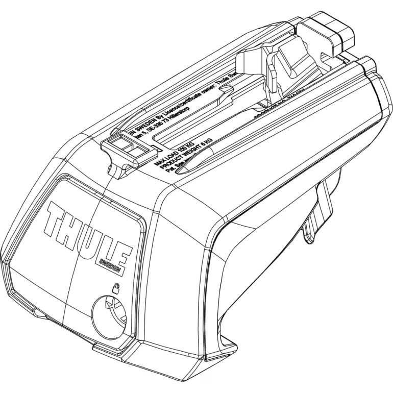 Thule Foot Thule Evo Raised Rail 1500054676 Thule Foot Thule Evo Raised Rail 1500054676