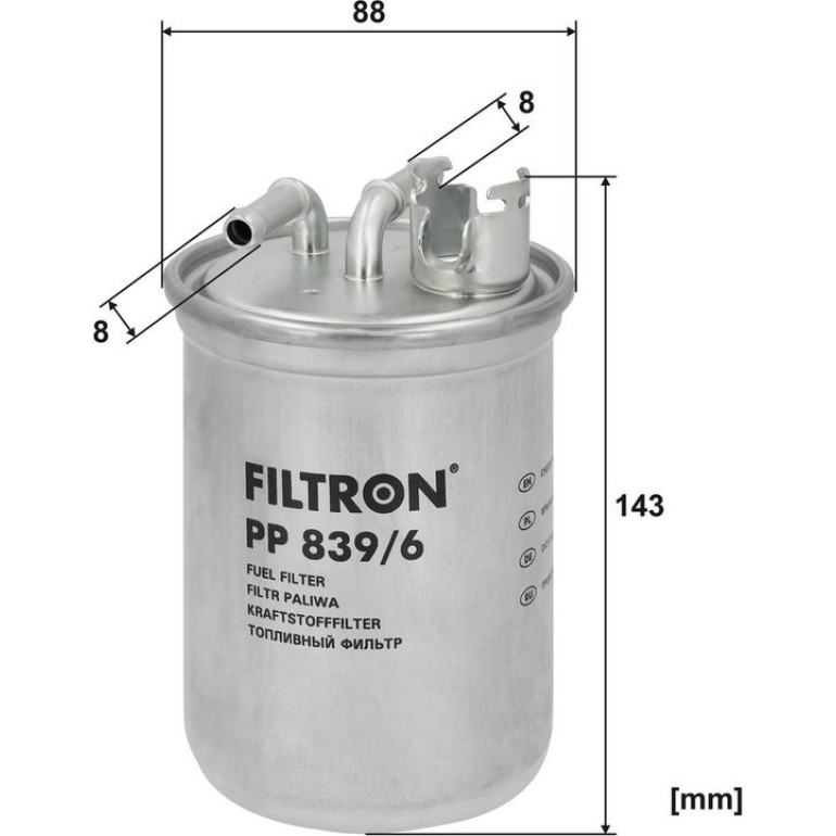 FILTRON Kraftstofffilter PP 839/6 FILTRON Kraftstofffilter PP 839/6